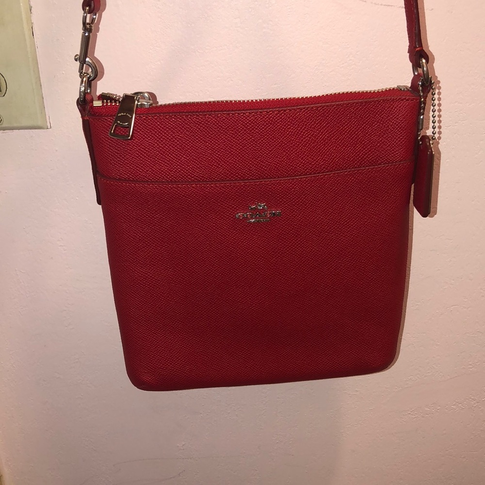 Red coach crossbody